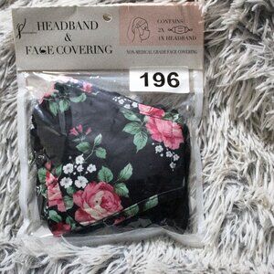 Facemask with Matching Head Band, New